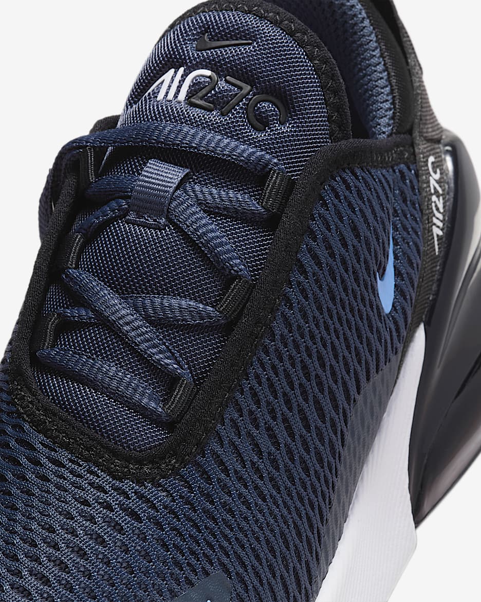 Nike Kids Preschool Air Max 270 Shoes Size 12 Black Royal White